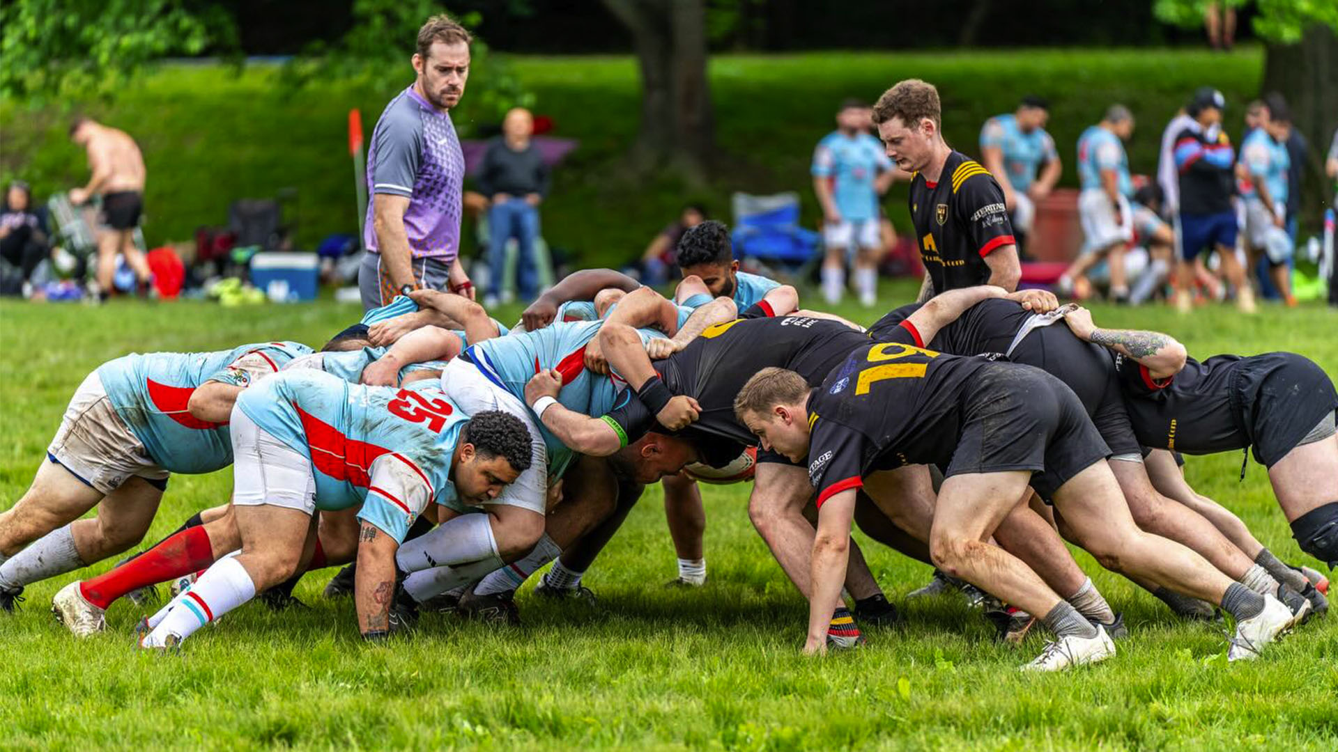 Matches on Saturdays. 15's in Fall & Spring. 7's in the Summer.